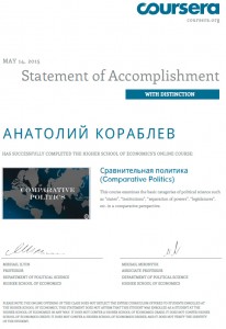 Сертификат сравнительная политика